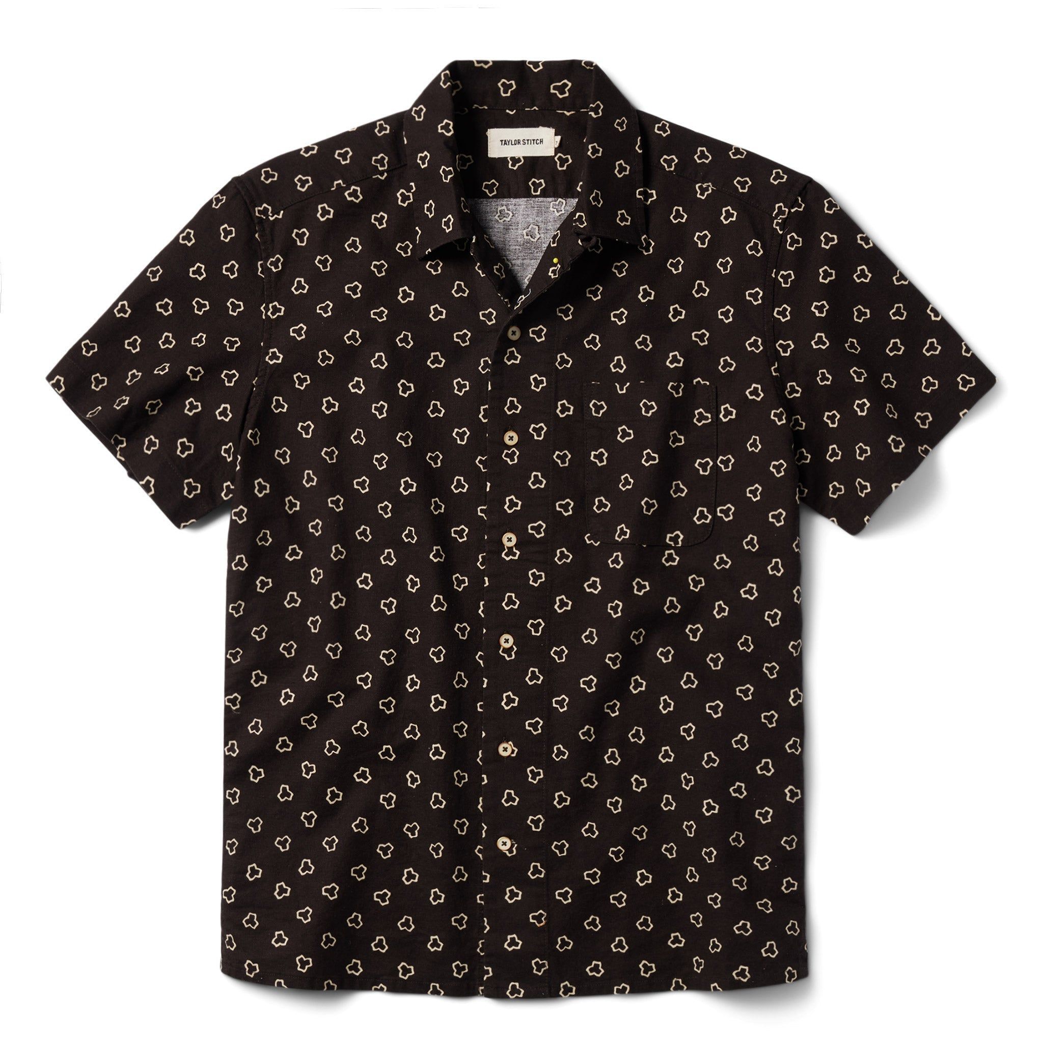 Voeaw Short Sleeve Hawthorne in Espresso Geo