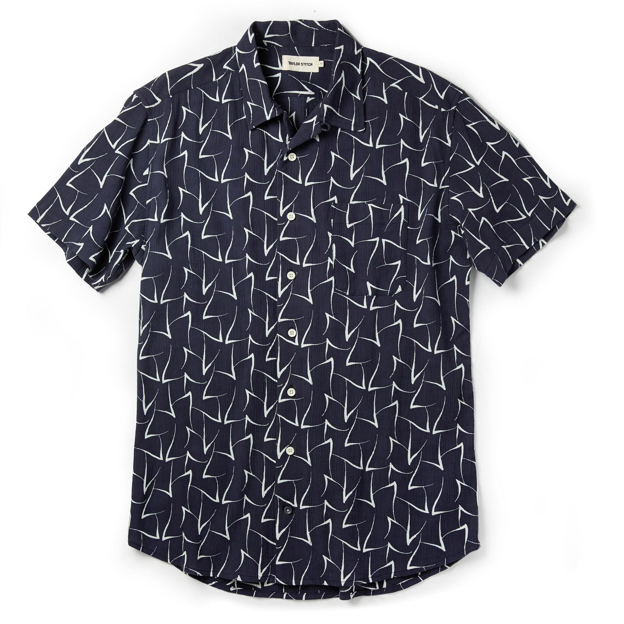 Voeaw Short Sleeve Hawthorne in Dark Navy Seagull