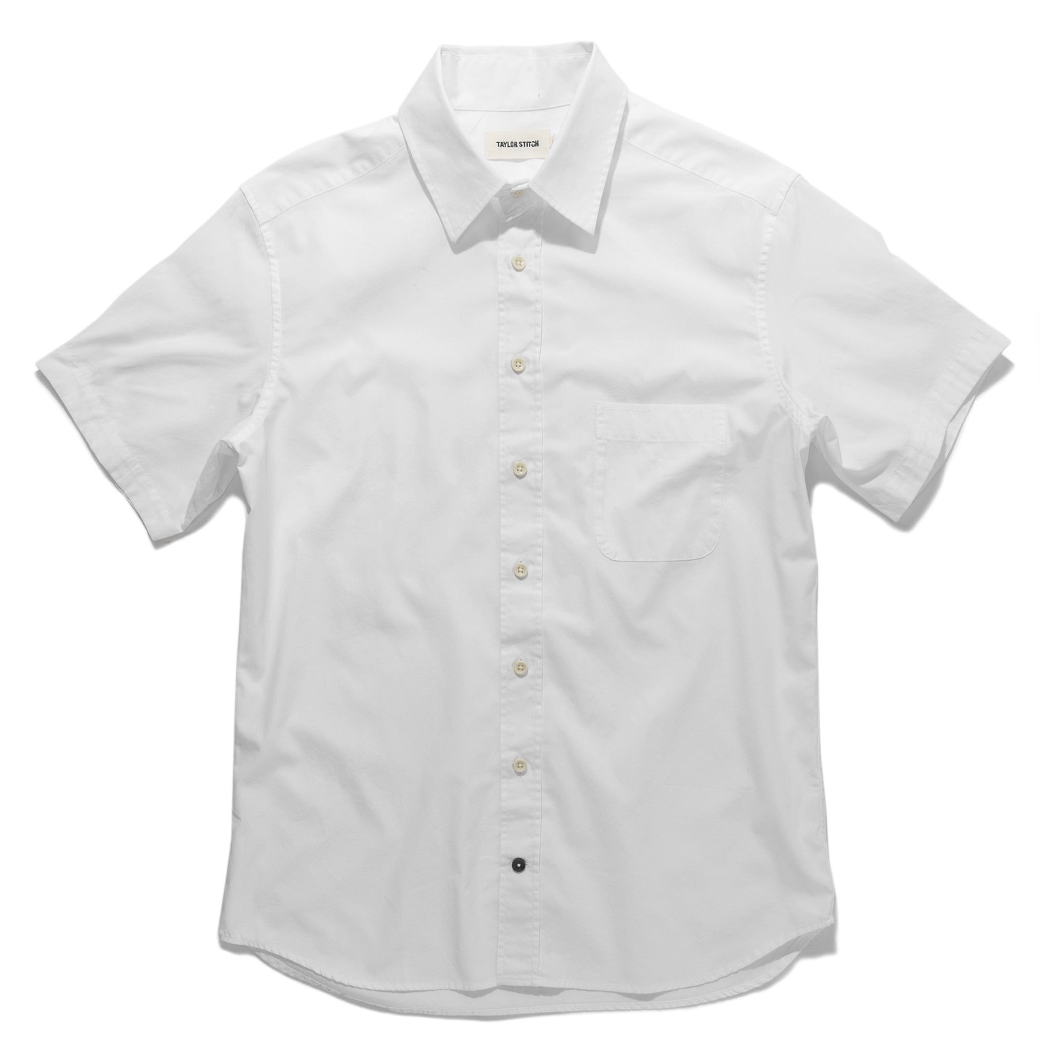 Voeaw Short Sleeve California in White Poplin