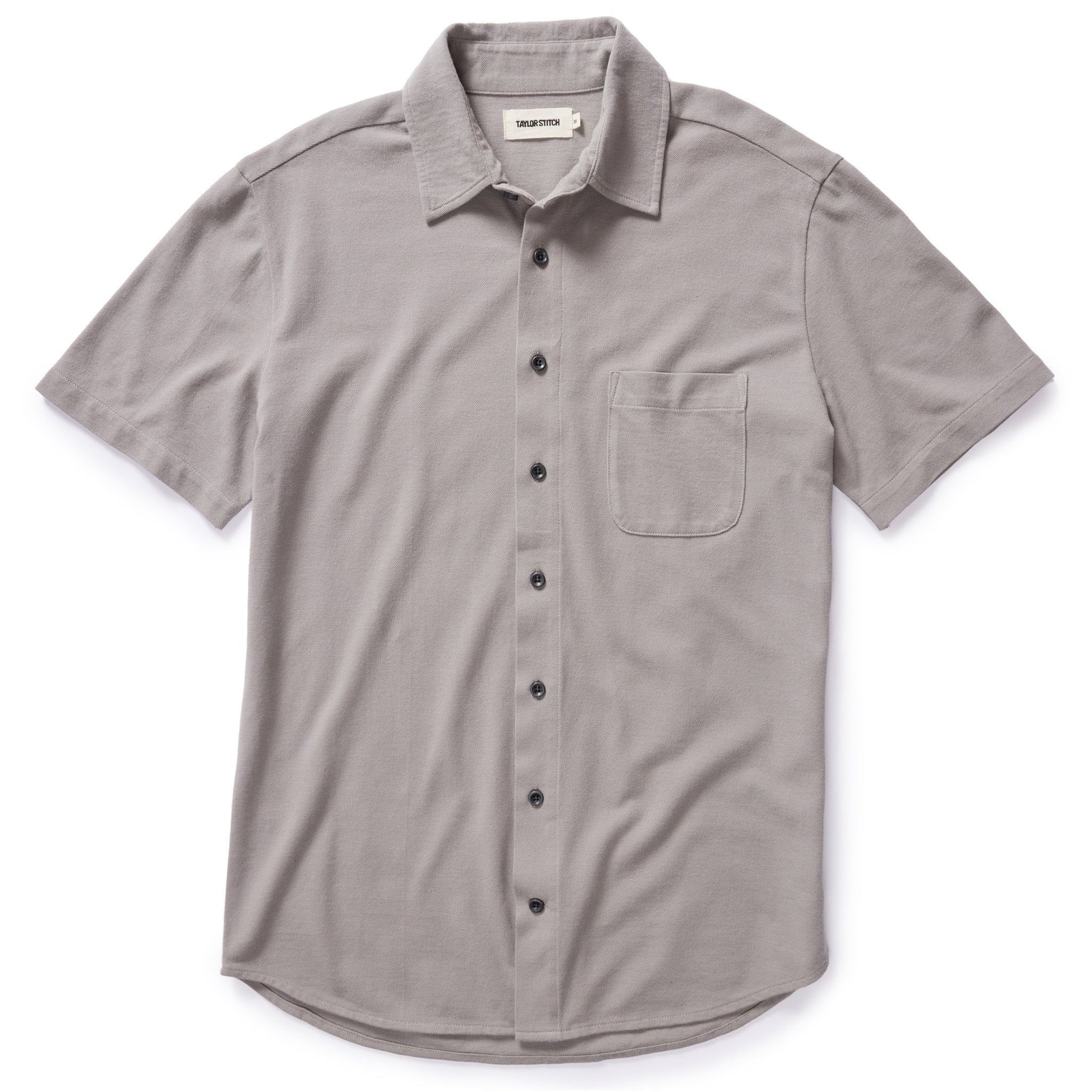 Voeaw Short Sleeve California in Steeple Grey Pique