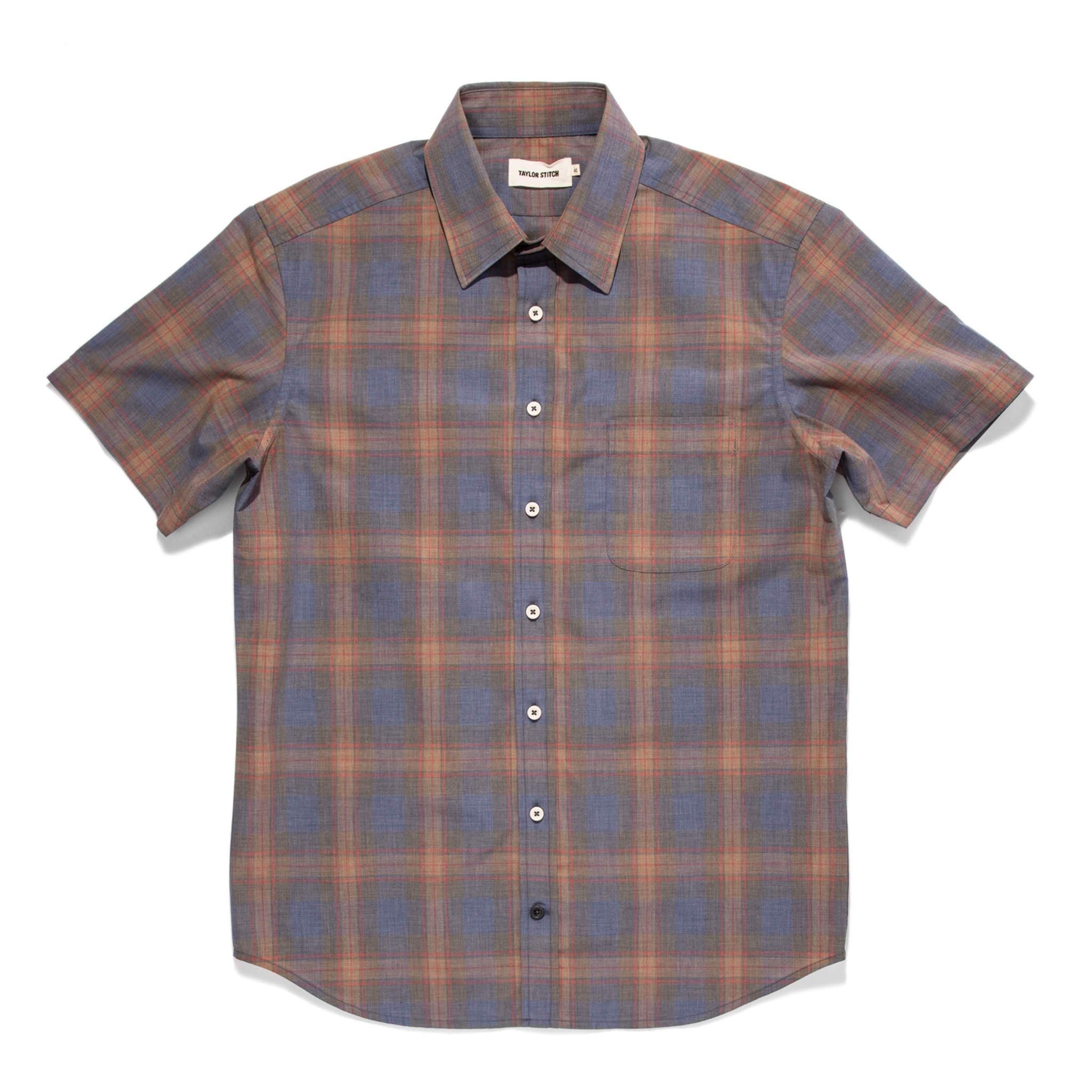 Voeaw Short Sleeve California in Melange Plaid