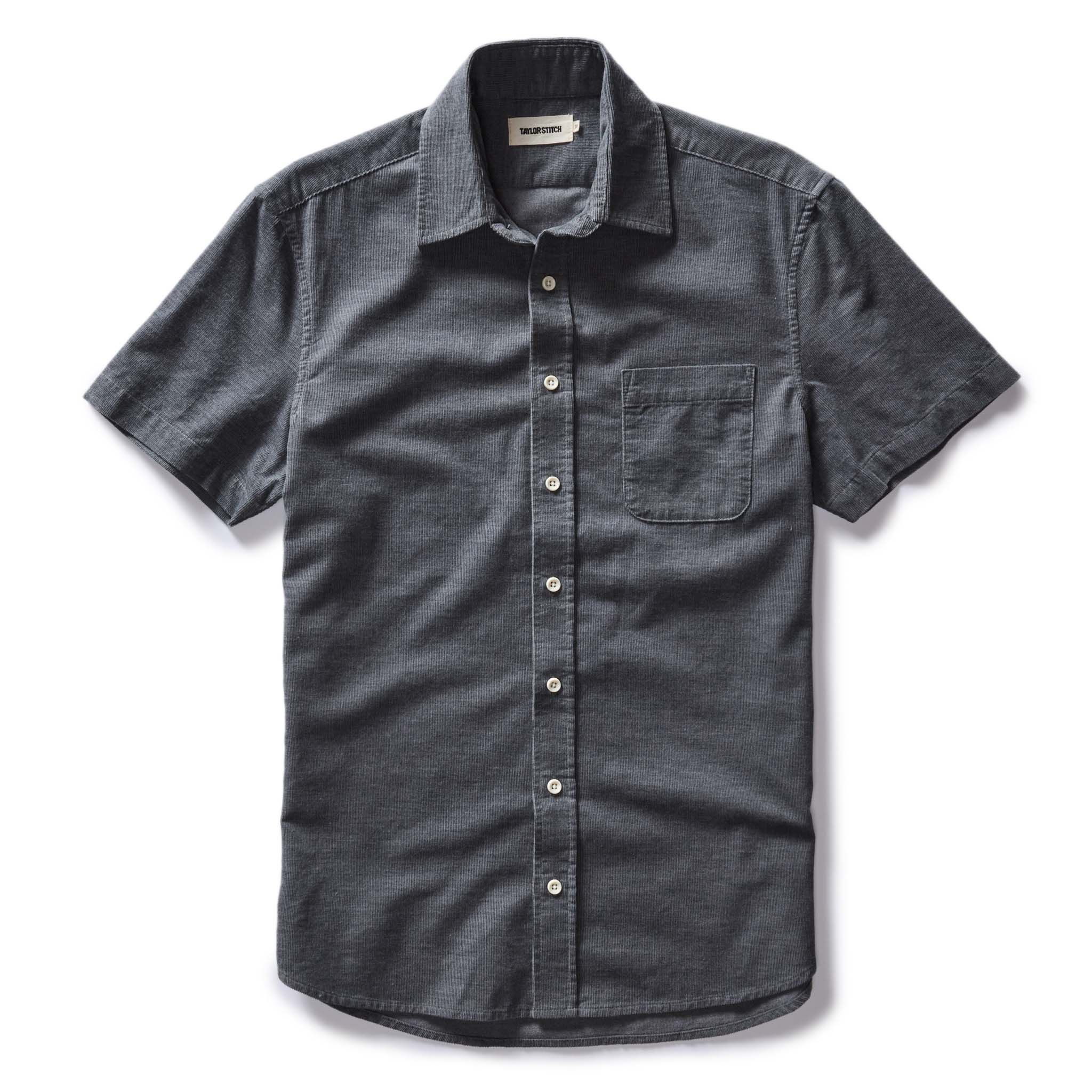 Voeaw Short Sleeve California in Heather Slate Cord