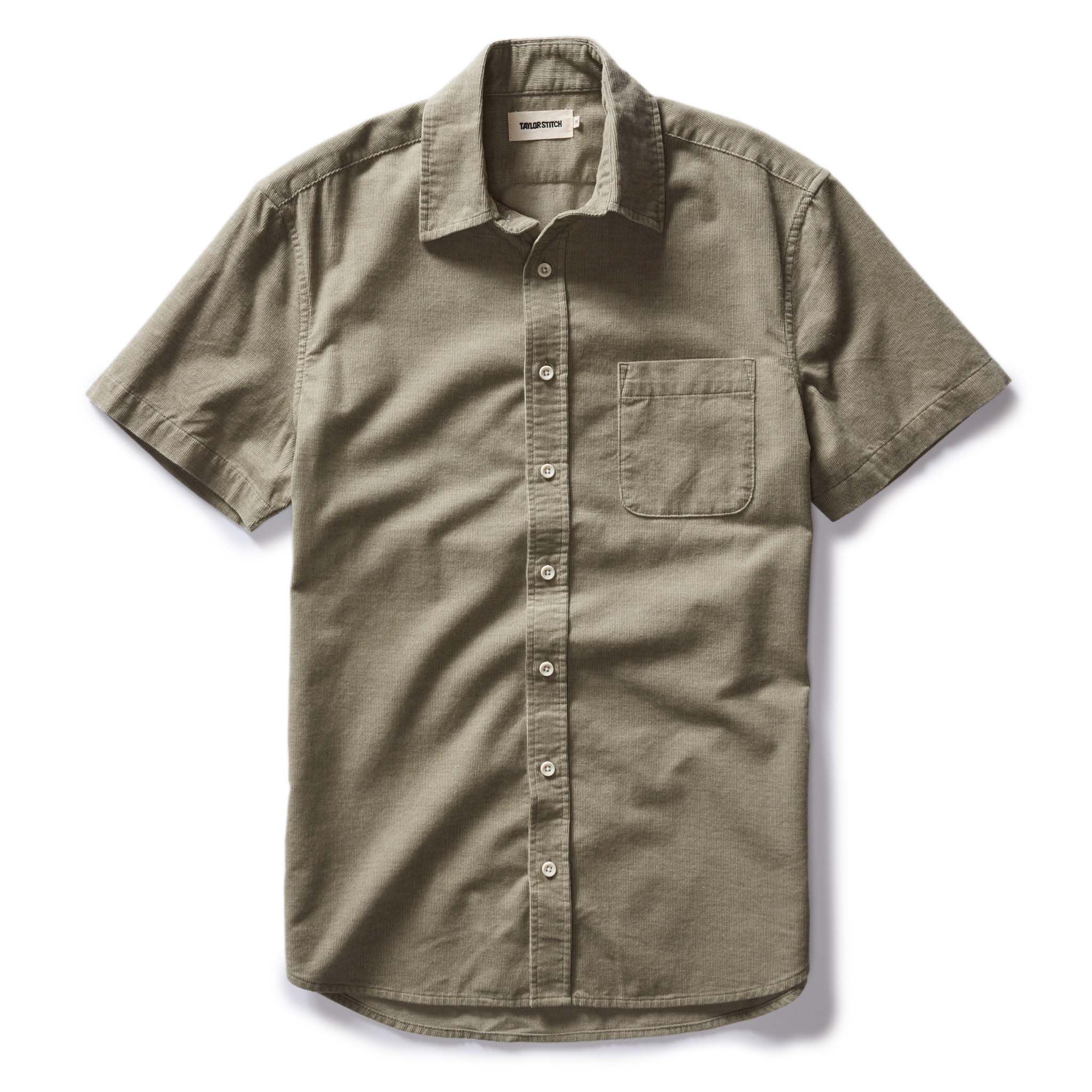 Voeaw Short Sleeve California in Heather Moss Cord