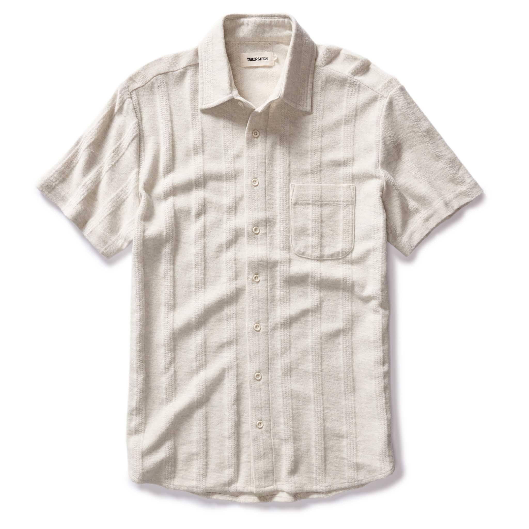 Voeaw Short Sleeve California in Heather Ash Pointelle Stripe