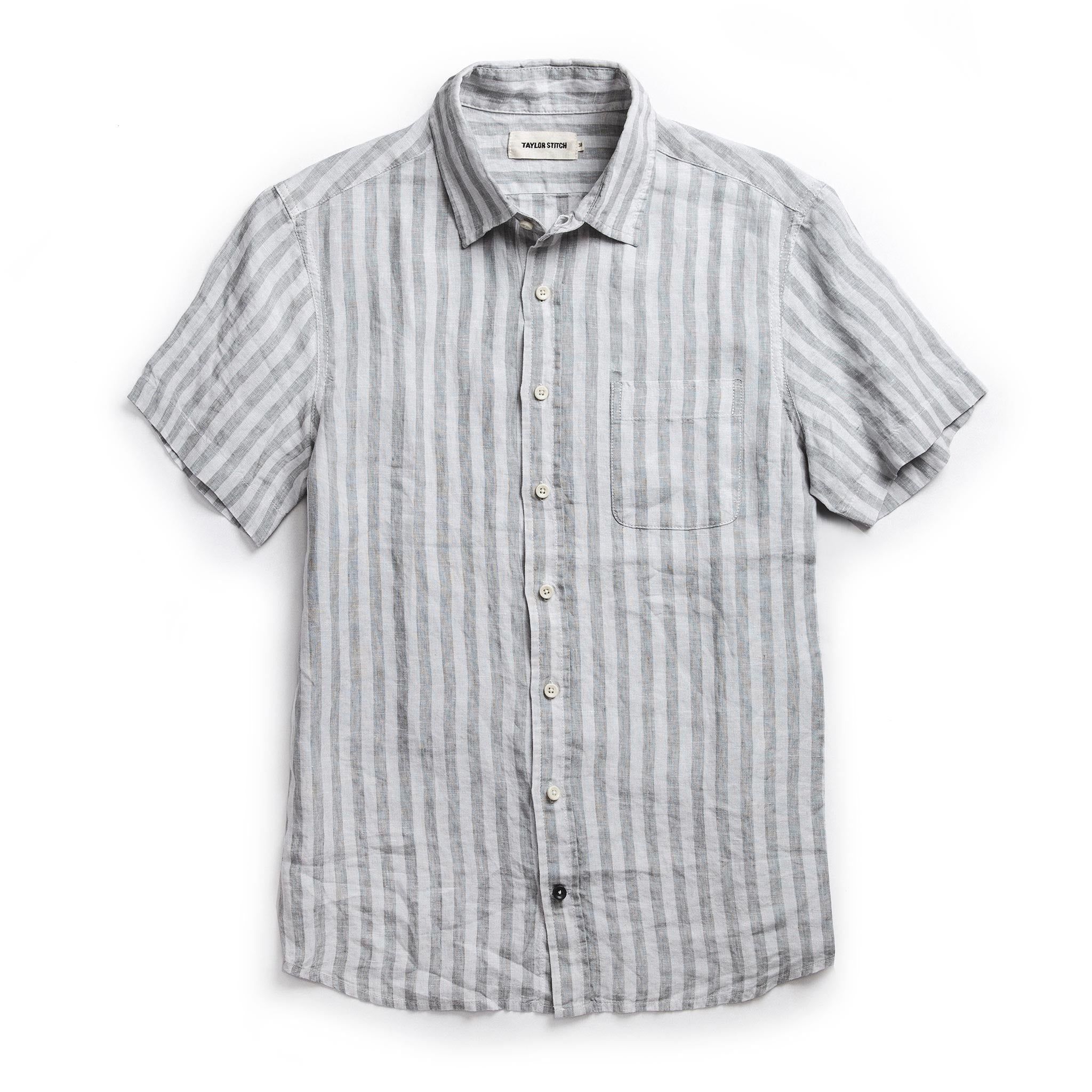 Voeaw Short Sleeve California in Grey Stripe