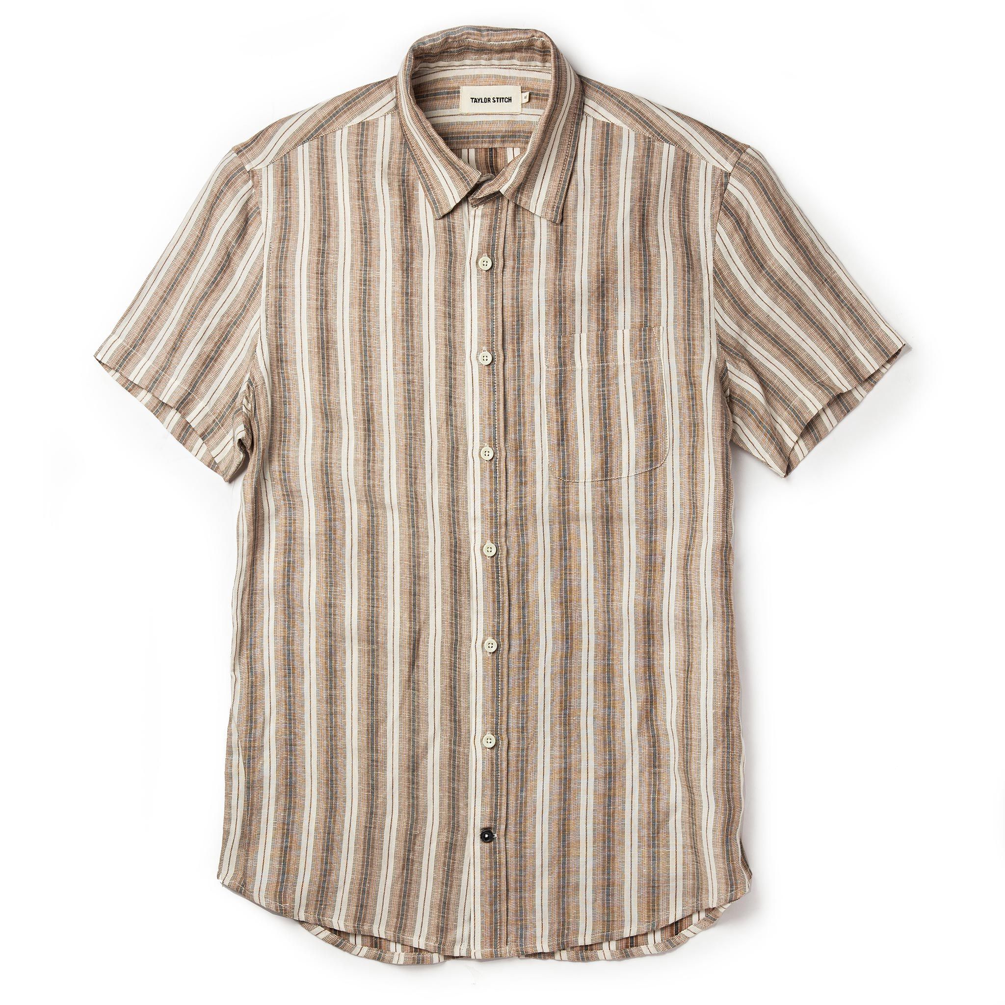 Voeaw Short Sleeve California in Desert Shadow Stripe