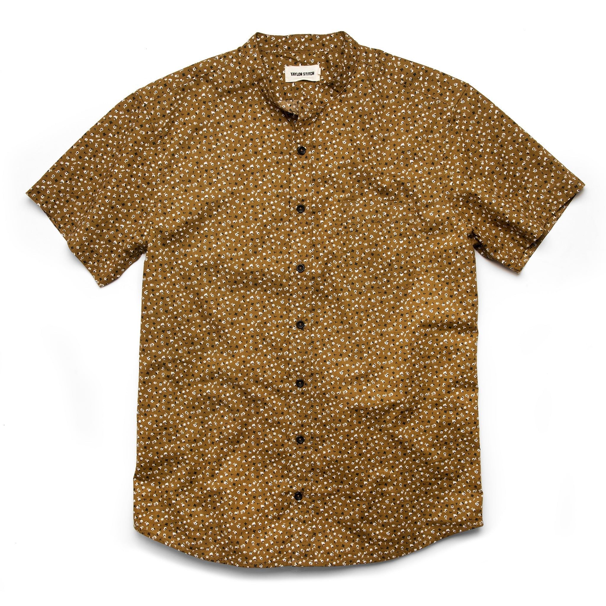 Voeaw Short Sleeve Bandit in Fatigue Brown Mini Floral