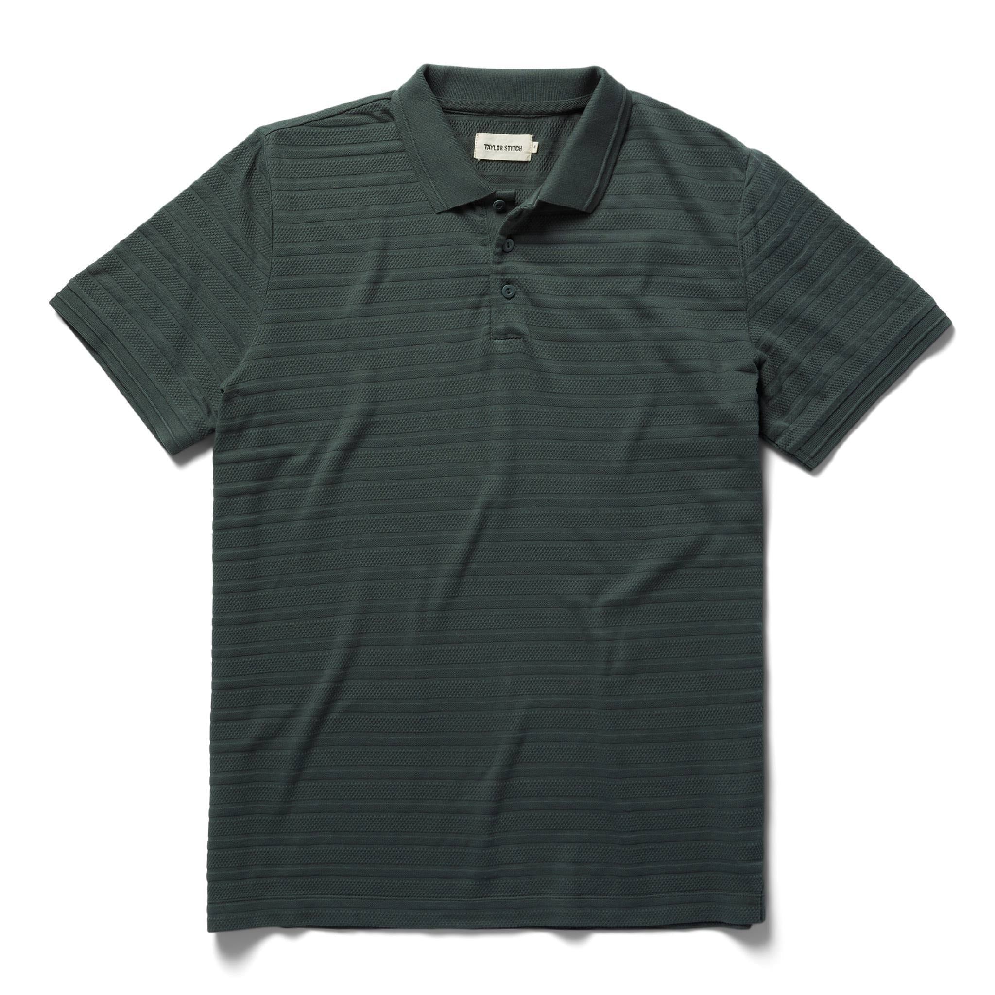 Voeaw Polo in Dark Slate Jacquard