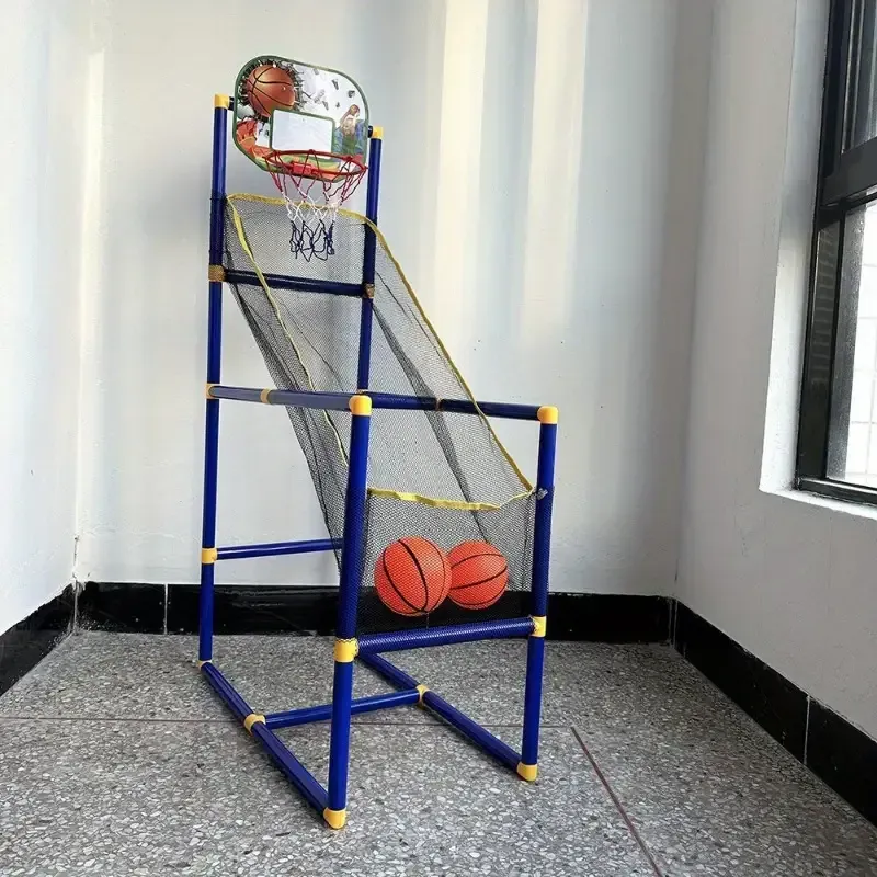 Multifunctional indoor and outdoor basketball hoop