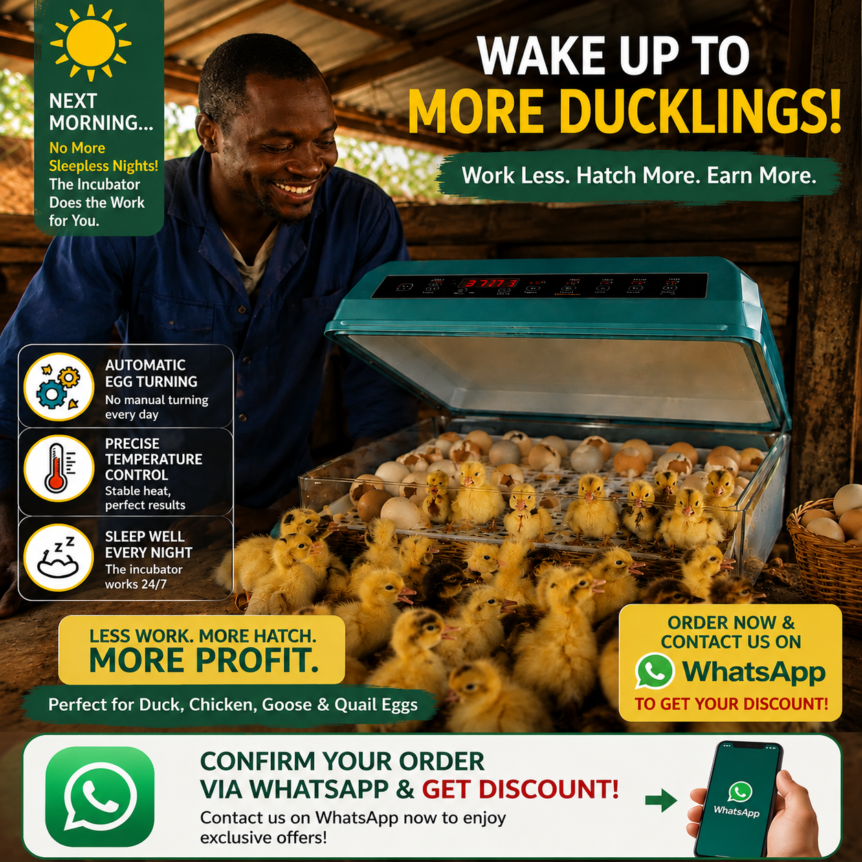 Fully automatic egg incubator
