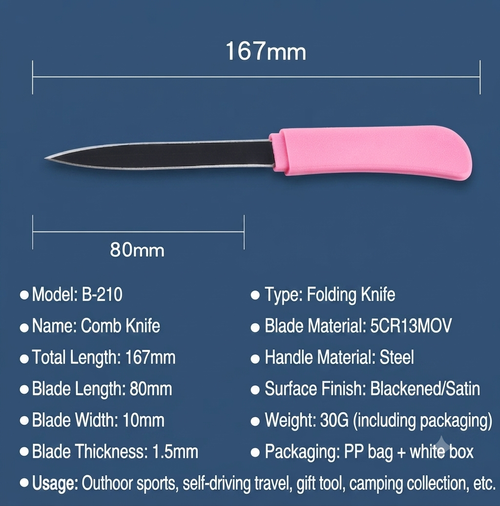 Portable comb knife