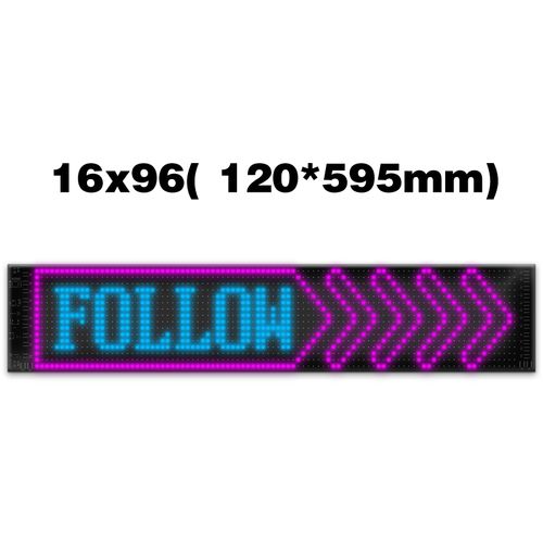 Programmable Bluetooth App Controlled Flexible LED Scrolling Display Light (Multiple sizes available)