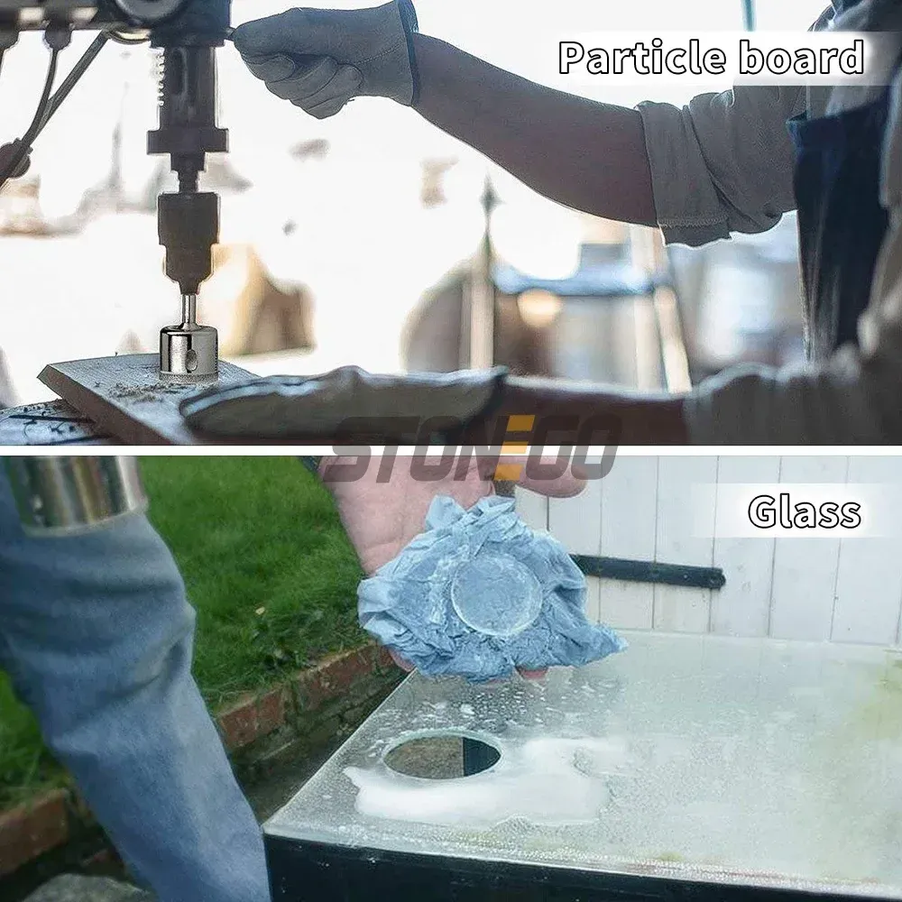 10PCS Diamond Coated Hole Saw Core Drill Bit