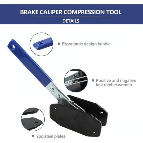 🚗360° Rotating Ratchet Brake Caliper Tool