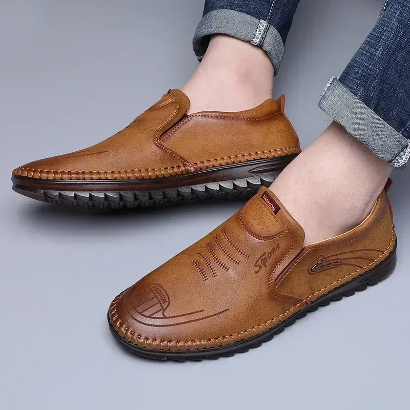 Hand sewn soft leather shoes and durable men's shoes 👞✨