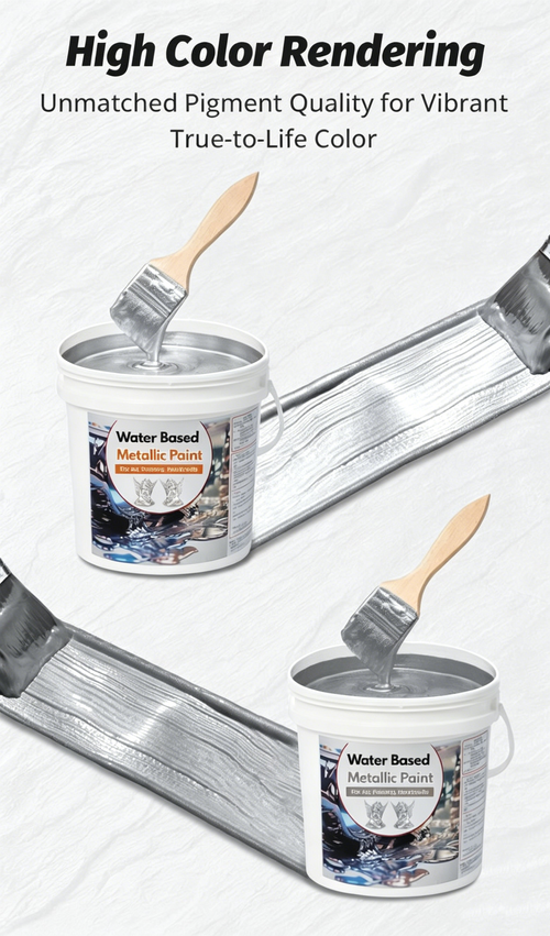 200g Water-based Silver Paint: Suitable for Art, Painting, and Craft Projects