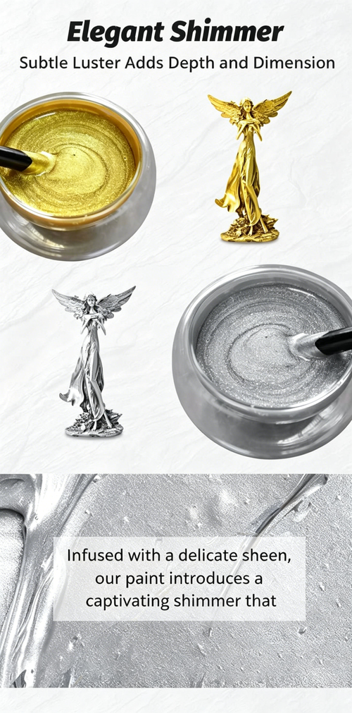 200g Water-based Silver Paint: Suitable for Art, Painting, and Craft Projects