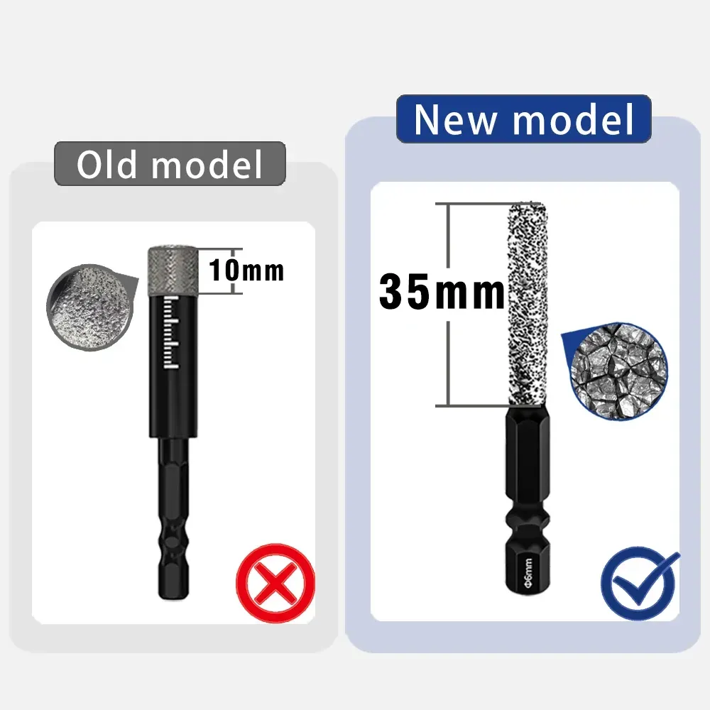 5-piece set of new diamond particle all sand drill bits