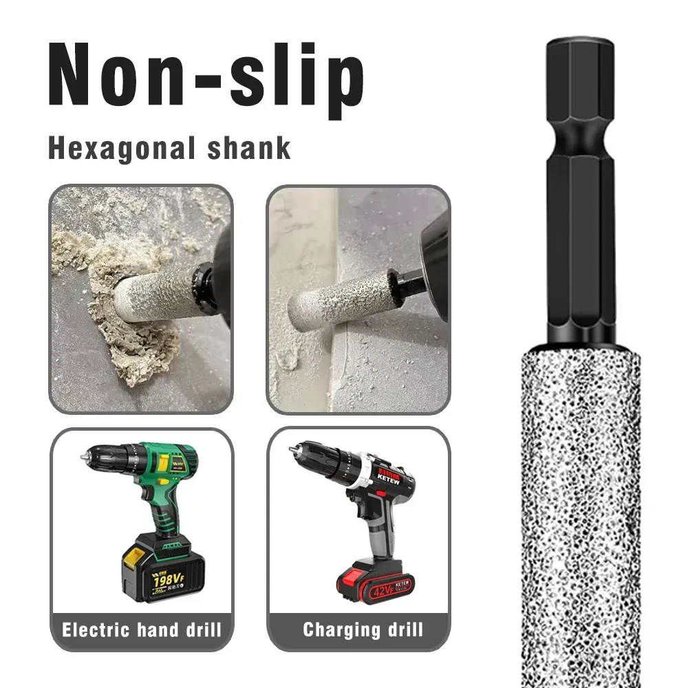 5-piece set of new diamond particle all sand drill bits