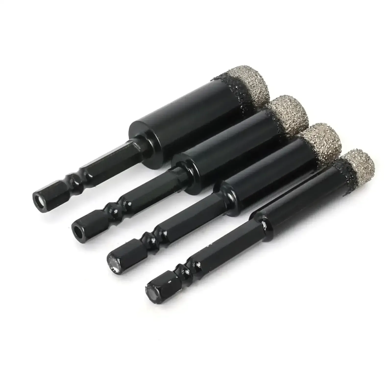 5PCS Hexagonal Shank Brazed Dry Ceramic Tile Diamond Drill Bit Hole Saw Marble Ceramic Granite Porcelain Cup Saw Hole Opener