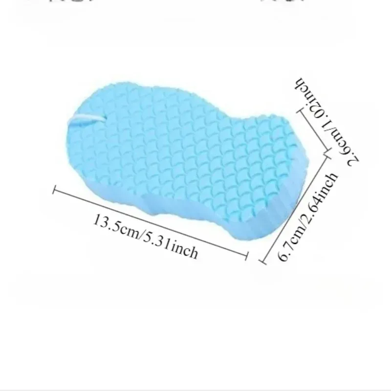 3pcs Soft Sponge Body Scrubber Bath Exfoliating Scrub Sponge Shower Brush Body Skin Remover Exfoliante