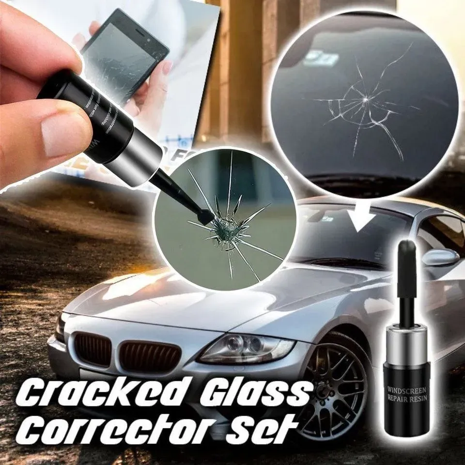 2 piece CRACKED GLASS REPAIR KIT