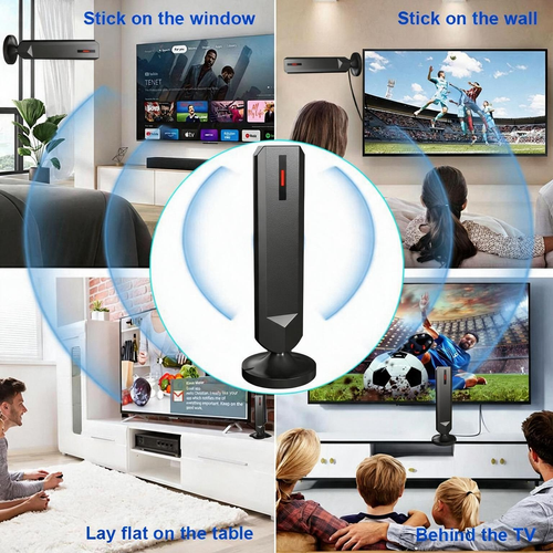 4K High Gain Wired Cross-Border Indoor Outdoor TV Antenna DVB-T HD Digital Terrestrial Wave HDTV