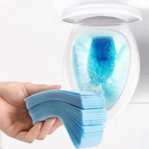100PCS Toilet Cleaner Toilet Cleaning Tablets Yellow Dirt Cleaning Products for Home Fragrance Freshener Bathroom Domestic Garden
