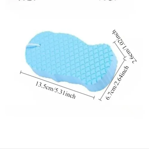 3pcs Soft Sponge Body Scrubber Bath Exfoliating Scrub Sponge Shower Brush Body Skin Remover Exfoliante
