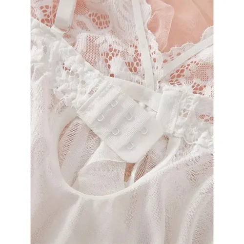 Sexy Lace Lingerie Set for Women, Sleepwear Nightdress with Matching Panties