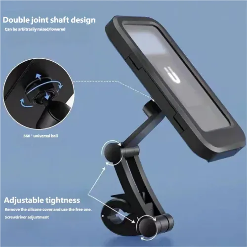 Motorcycle Bicycle Phone Mounts and Waterproof Protective Cases