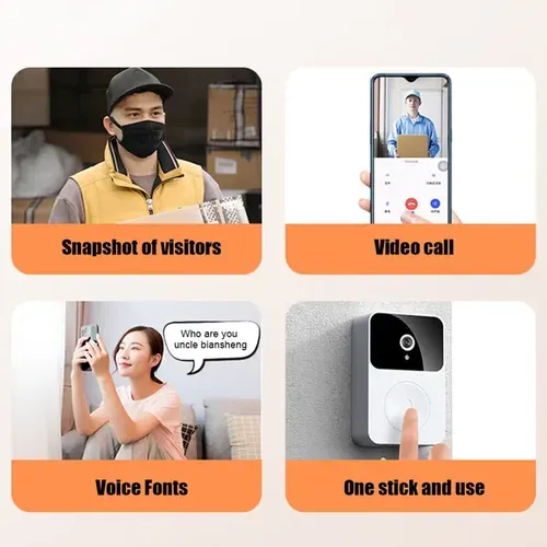Wireless Video Doorbell With Camera