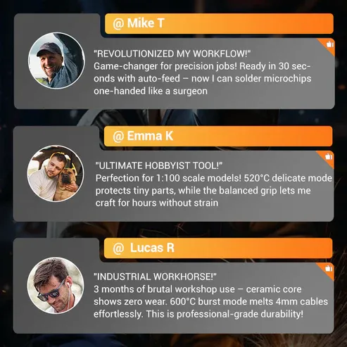 Handheld Electric Soldering Iron 30s Instant Heat Up to 600°C