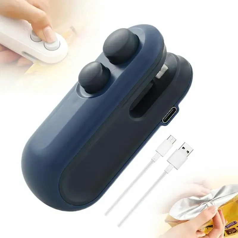 USB rechargeable portable food plastic bag sealing machine