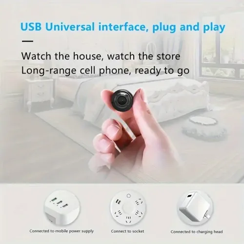 1080P HD Mini Camera — Wireless WiFi with Night Vision