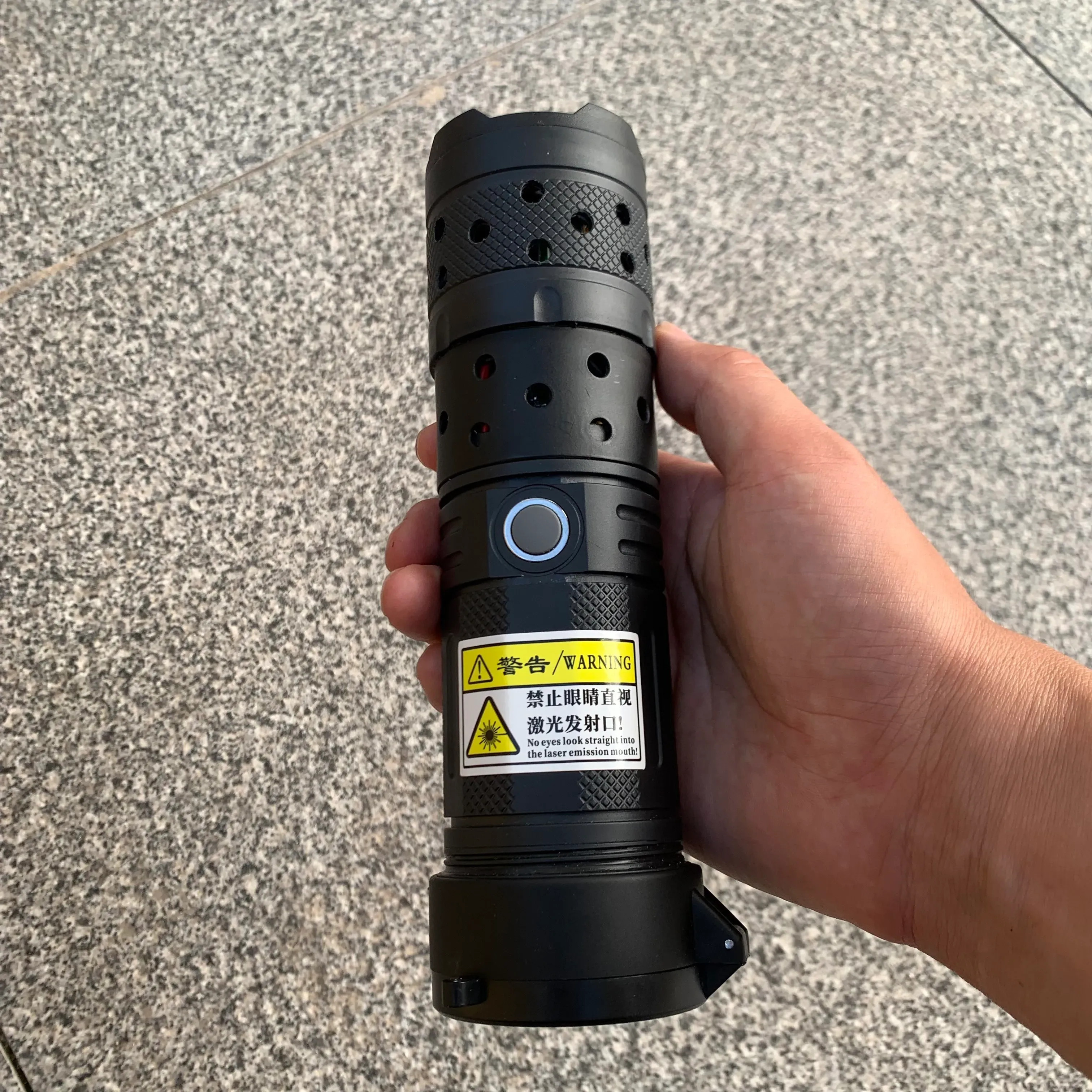 Handheld laser transmitter