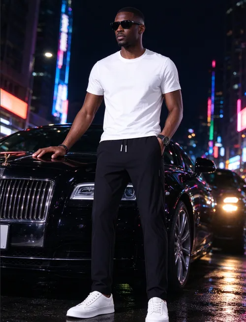 Ice silk pants men's summer ultra-thin mesh quick drying sports casual pants loose plus fat plus size air conditioning pants