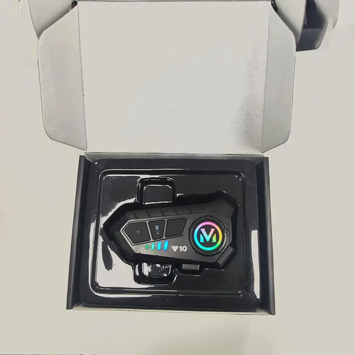 Rechargeable Motorcycle Helmet Speaker, IPX6 Waterproof Helmet Earphone with Automatic Call and Music Control, Compatible with All Helmets, Convenience