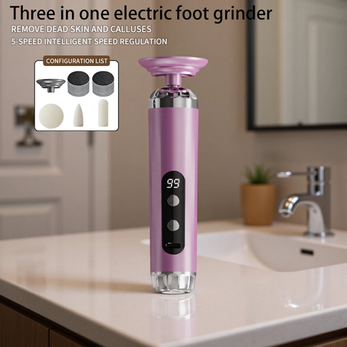 New Electric Plastic Foot File Home Use Removes Dead Skin Calluses Pedicure Multifunctional USB-Charged Portable Digital