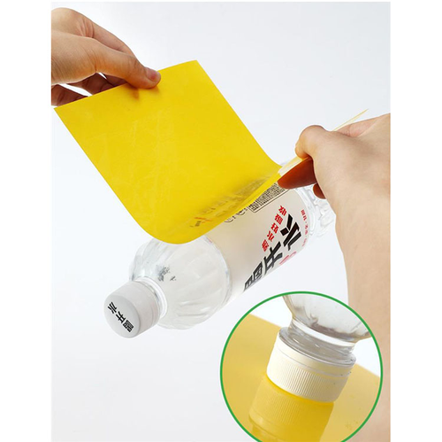 20*10cm Waterproof Fruit Fly Trap with Adhesive Double-sided Yellow Thrips Aphids Whitefly Sticker with 0.23 mm of Thickness 50pcs