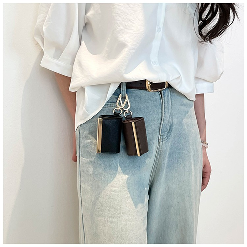 Keychain Storage Shopping Bag Large Capacity Eco-friendly and Convenient Shopping Pendant Accessory Bag,white