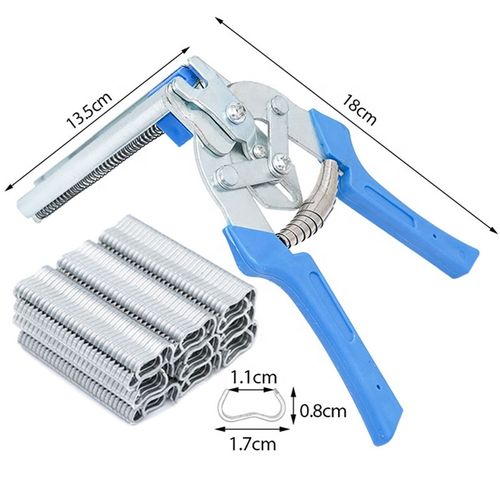 New Plastic Cage Plier with Feeder Clips Manual Animal Cage Making Tool for Home Use
