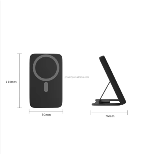 10000mAh Magnetic Power Bank for iPhone 12–17 Series, Works Best with MagSafe Case or No Case, Portable Wireless Charger