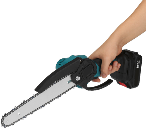 6-Inch Brushless Lithium-Ion Rechargeable Electric Chainsaw Portable Outdoor Logging Power Tool