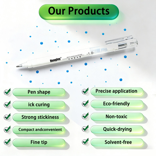 Glue Pen-Shaped Solid Glue Stick for Kids Quick-Drying Craft Adhesive Pen for School DIY Scrapbooking Creative Art Tools