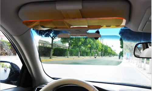 Day and Night Anti-Glare Car Windshield Visor - Premium Universal Sunshade and Night Vision Anti-Dazzle Windshield Driving