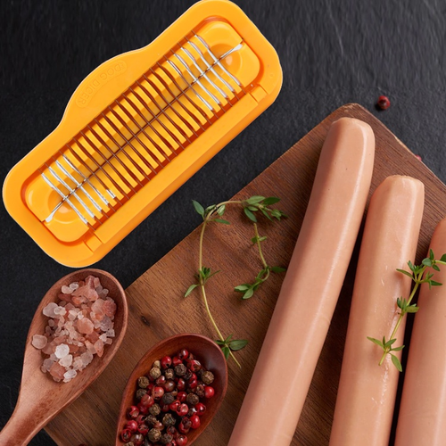 Multi-Function Quick and Convenient Hot Dog Slicing Slicer Tool Hamburger Banana Slicer Simple Kitchen Tool Help Cooking