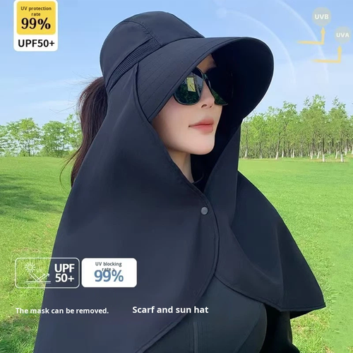 Summer Neck Protection Large Shawl Sun Protection Fisherman's Bucket Hat Riding Cycling Sun Hats