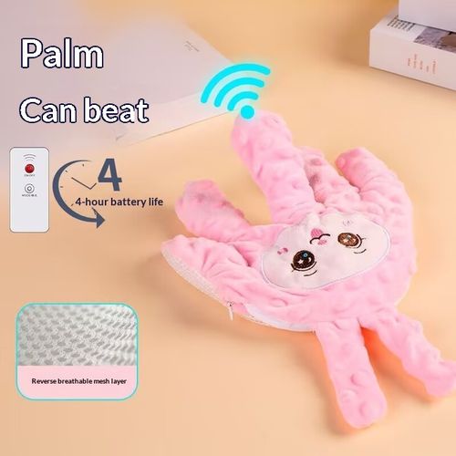 Infant Pat-to-Sleep Plush Hand Palm Soothing Lullaby Baby Lie-Down Sleep Cuddling Self-Soothing Hugging Fussiness Patting Finger