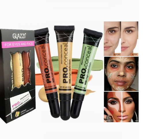 Private Label Color Wheel Red Concealer Corrector Heavy Coverage Neutralize Dark Under Eye Circle Long Lasting Dark Spot Conceal Makeup